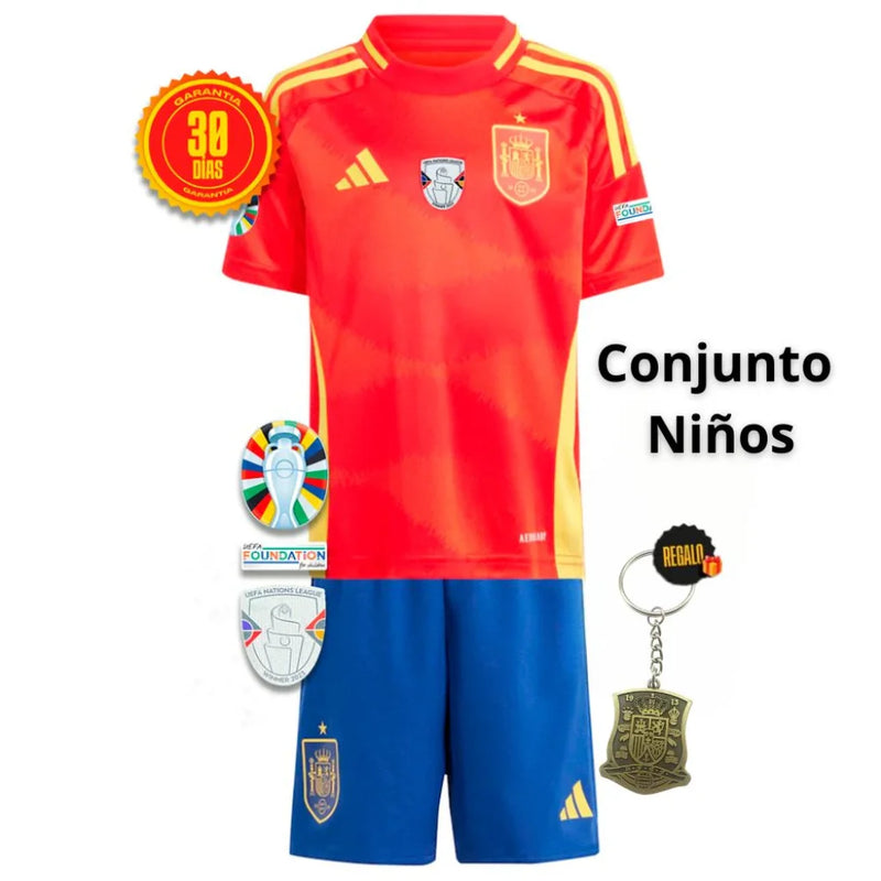 Conjunto España Niños Primera Equipación 2024/25