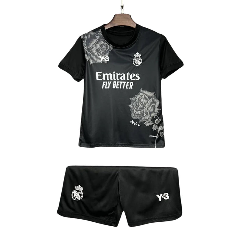 Conjunto Real Madrid Niños Negra 24/25